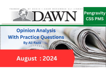 DAWN OPINION ANALYSIS: AUGUST 2024